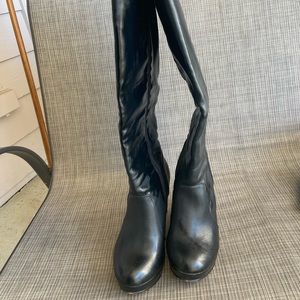 Over the knee heeled boots